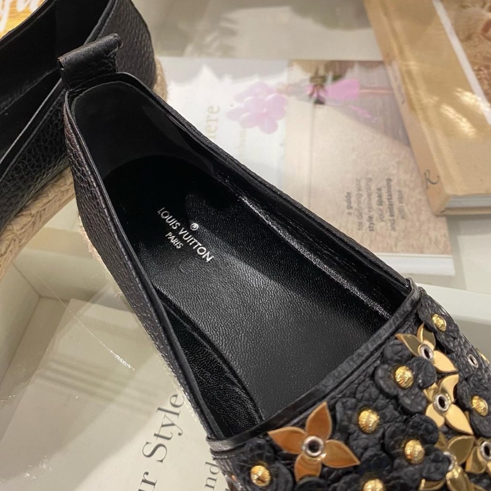 Louis Vuitton Black Tropical Bloom Espadrilles - Picture 2 of 8